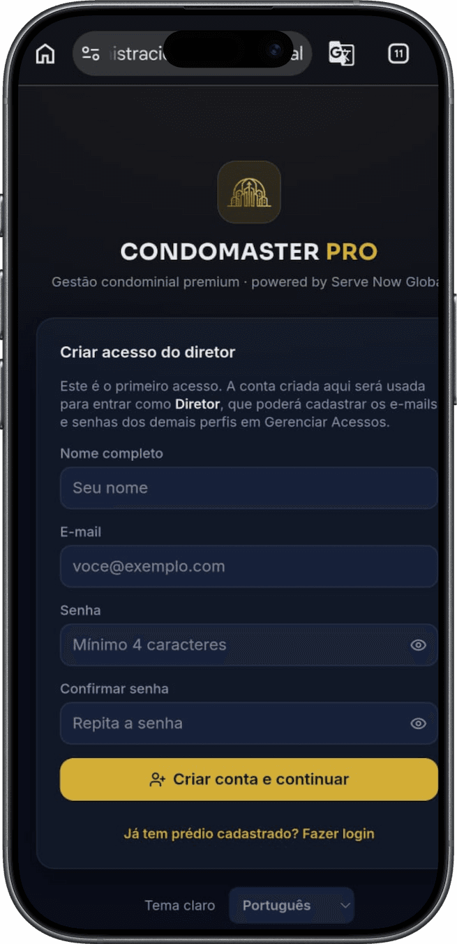 CondoMaster Pro · pantalla 2/6